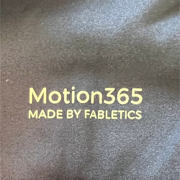 med Womens Athletic Pants Navy Blue Striped Leggings Fabletics Motion 365 - Picture 13 of 13